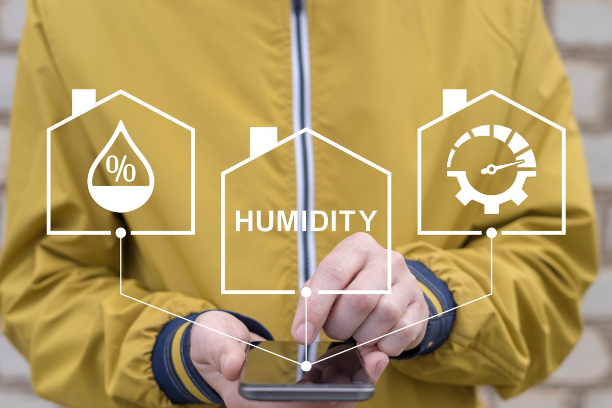 Pilotage de l'humidité intérieure depuis un smartphone